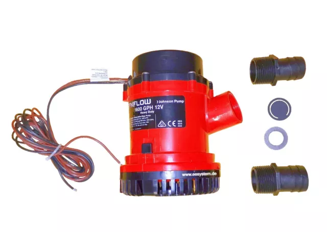 Spx Flow Pompe de Cale L1600 GAL / H 12V Johnson 100 L/Min Heavy Duty Marine