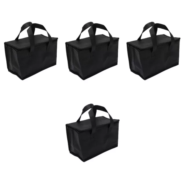 4 PCS Vlies Isoliertaschen Outdoor-Isoliersack Isolierte Mittagstasche