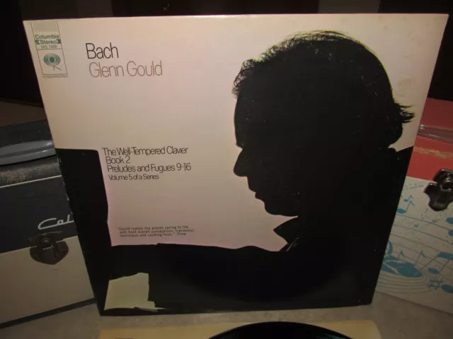 GLENN GOULD Promo Lp - Bach Well-Tempered Clavier Book 2 LP Columbia Masterworks