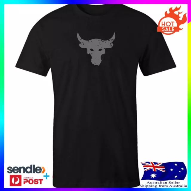 Rock Brahma Bull Adults Mens Boys Teens Unisex Cotton T shirt Tee Top Gift