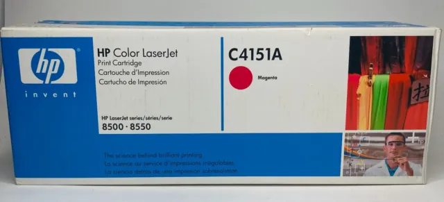 Genuine HP Color Laserjet 50A Toner Print Cartridge C4151A Magenta for 8500 8550