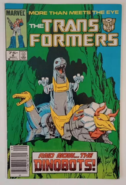 Transformers #8 (1st appearance of The Dinobots!) 1985