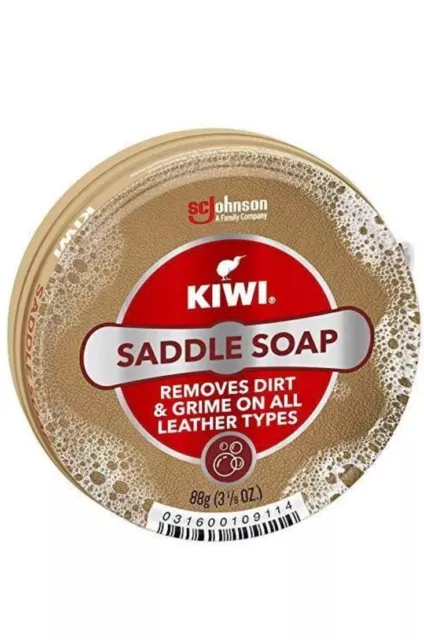 KIWI Saddle Soap / 3.125 Ounce Removes Dirt & Grime On All Leather Types