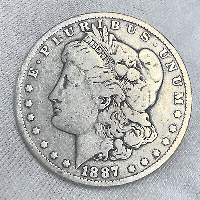 1887 O Morgan One Dollar 90% Silver Coin
