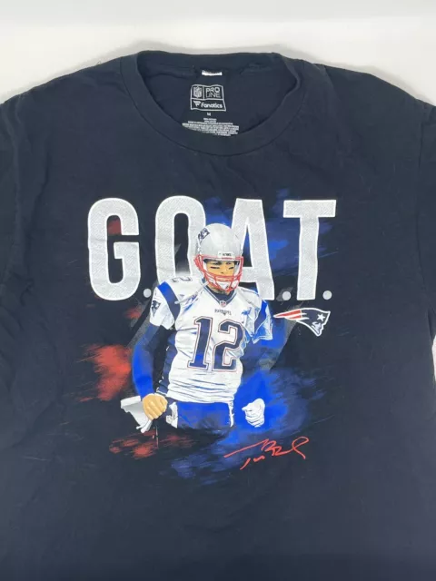 Tom Brady New England Patriots NFL GOAT T Shirt (M)