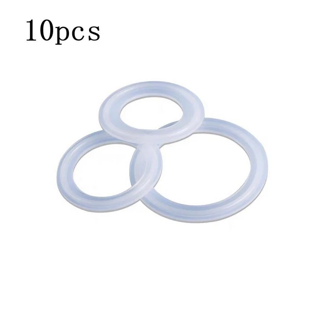 Pads en silicone tri-pince 10 pièces étanchéité sanitaire 0,5-4" dioptère