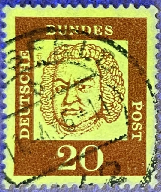 🇩🇪 BRD Bund Michel Nr. 352y Gestempelt (1961) Bedeutende Deutsche