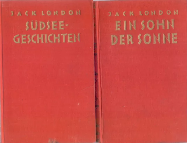 Konvolut - Jack London - 4 Bände - Universitas Verlag - Rote Ausgabe(1926)