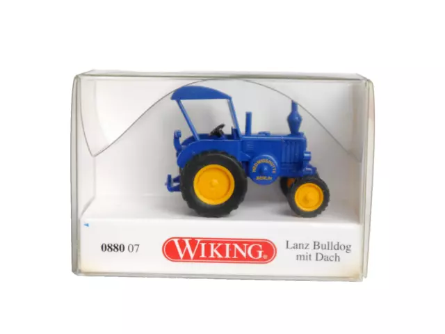 Trecker Traktor Tractor Schlepper Lanz Bulldog Dach, Wiking 0880 07 1:87 H0 ovp