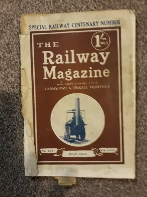 The Railway Magazine, special railway centenary. No 337 July 1925 vintage, 1'd