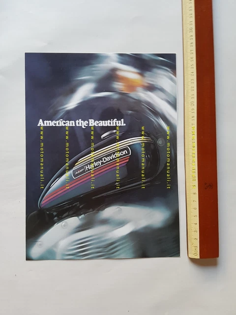 Harley-Davidson catalogo produzione moto 1974 depliant ITALIANO originale