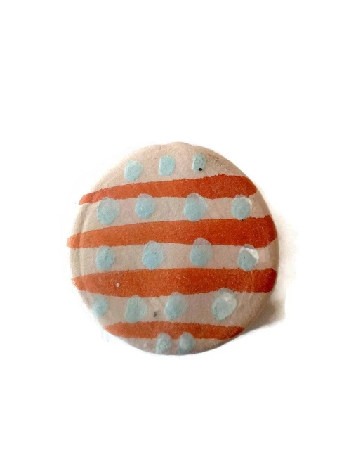6Pc Assorted Large Ceramic Beads For Macrame Jewelry Making 2 mm hole Coin Beads 7