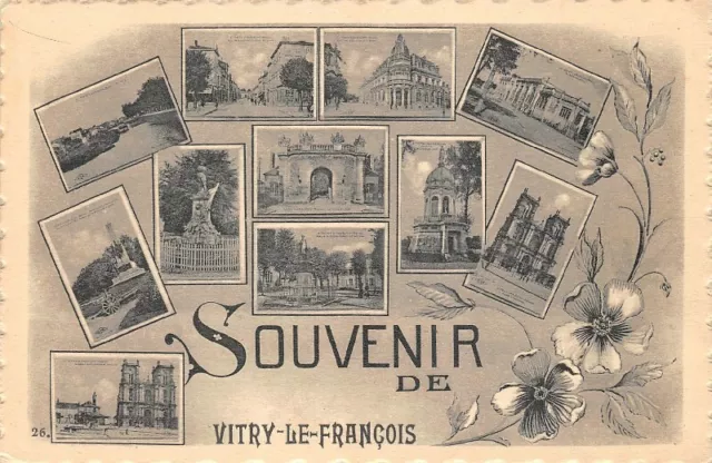 SOUVENIR  de  VITRY-le-FRANCOIS - Multi-vues