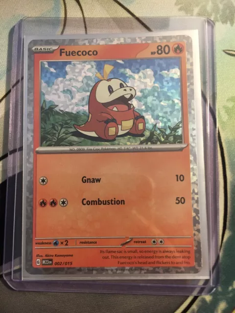 Pokemon McDonalds 2023 Promo Card Fuecoco Holo 002/015