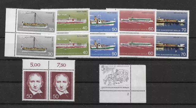 Briefmarken, Deutschland,Berlin, MI 483-487 postfrisch, 330 mit Formnummer 2