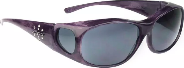 Jonathan Paul Polarized Fitovers Eyewear Medium Element Purple-Haze&Gray EM006S