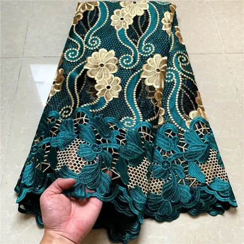 High Quality African French Tulle Lace Fabric Sewing Embroidery Dress Voile