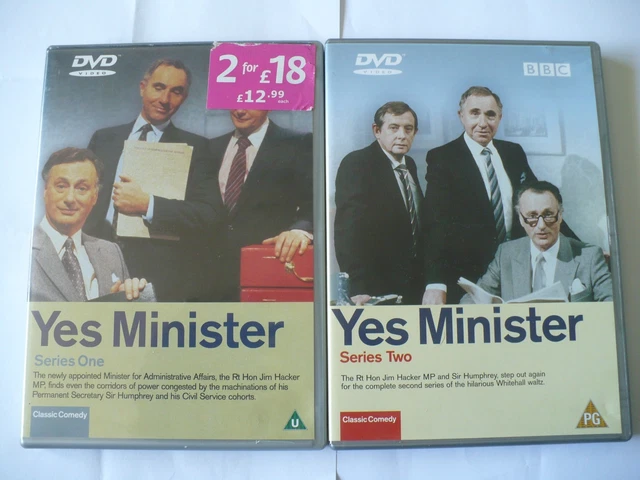 COMPLETE YES MINISTER Series One and Two, DVD £2.22 - PicClick UK