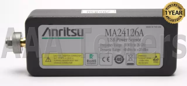 Anritsu MA24126A Microwave USB Power Sensor 10 MHz - 26 GHz