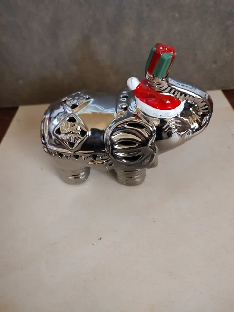Christmas Elephant Potpourri Holder
