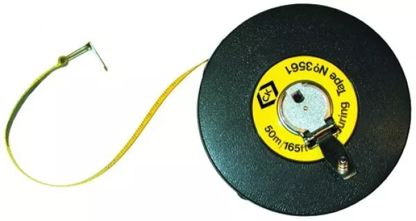 C.K T3561 Fibra de Vidrio Doble Cara Cuerda Retráctil Cinta Métrica 30m 100' Ck