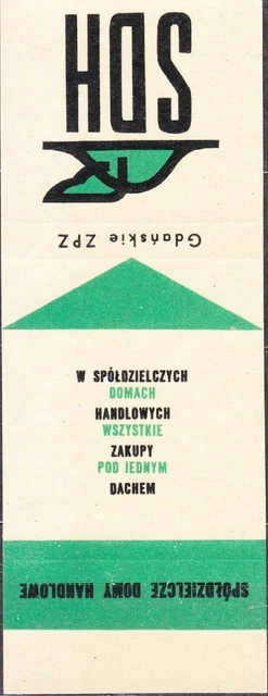 POLOGNE 1966 Matchbook Cover - Cat.K # 183 SDH - dans Cooperative Houses...