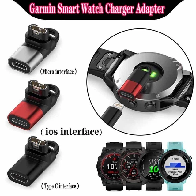 Type C/Micro/IOS USB Charger Converter Adapter for Garmin 7 7S 7X 6 6S 6X 5 5X