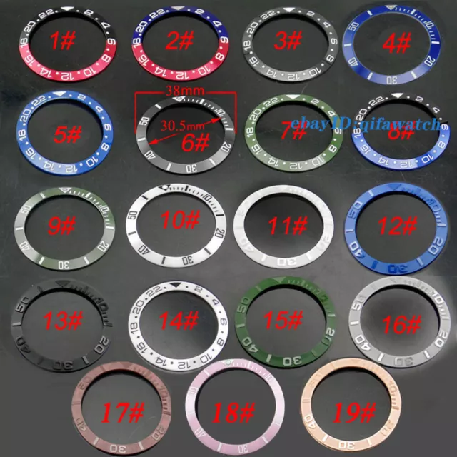 P300 rot/schwarz/blau/grün 38 mm Keramik/Titan Lünette passend für GMT Automatikuhr 2