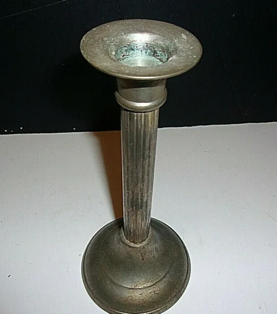 Vintage Barbour Intl Silver Plate Co. Repousse Single Candle Stick Holder