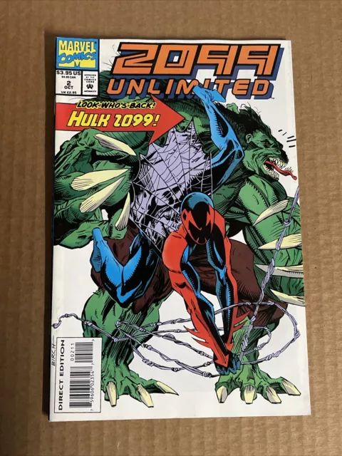 2099 Unlimited #2 First Print Marvel Comics (1993) Spider-Man Hulk