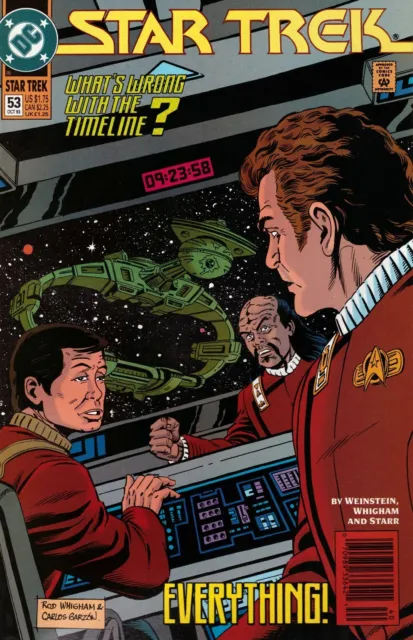 Star Trek #53 Newsstand Cover (1989-1996) DC Comics