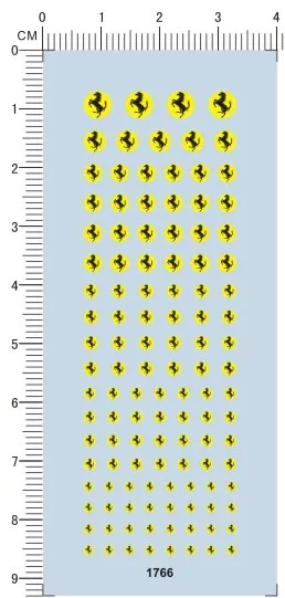 Decals FERRARI for different scales model kits  1766