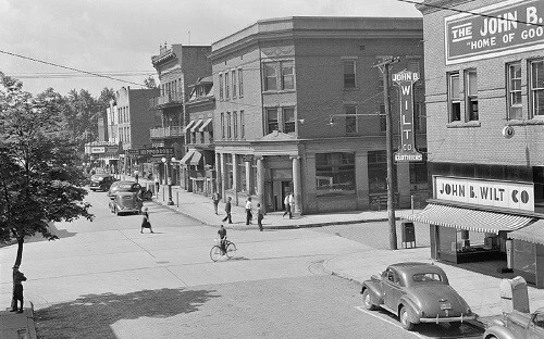 Street View Elkins West Virginia WV Reprint Postcard