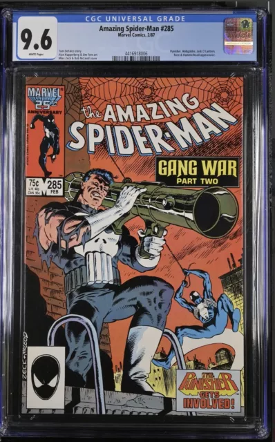 Amazing Spider-Man #285  CGC 9.6  NM+  White Pages  Punisher  Hobgoblin