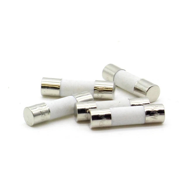 5x Fusible ceramique T5A - 5x20mm - 250v - Lent - 429fus413