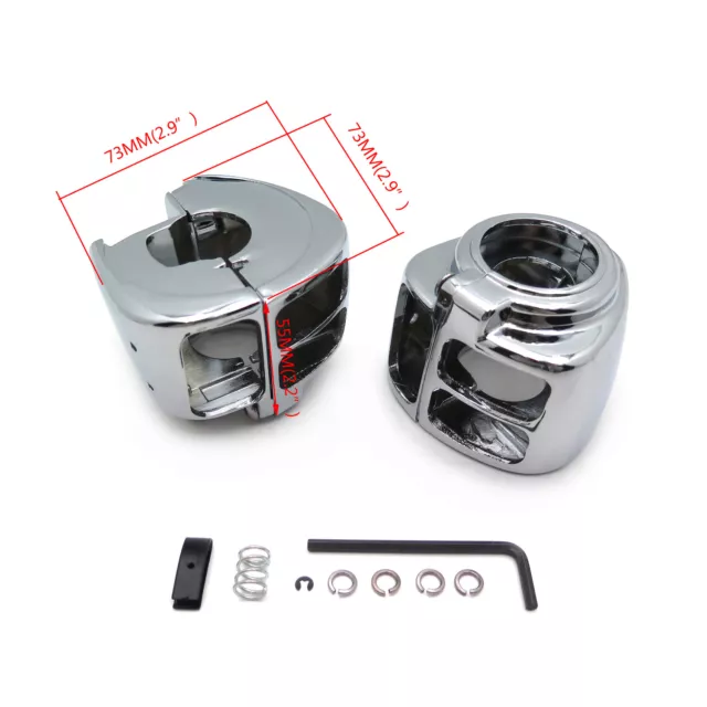 Chrome Interrupteur Boîtier Housse Pour Harley Sportster Softail V-Rod 2002-2010