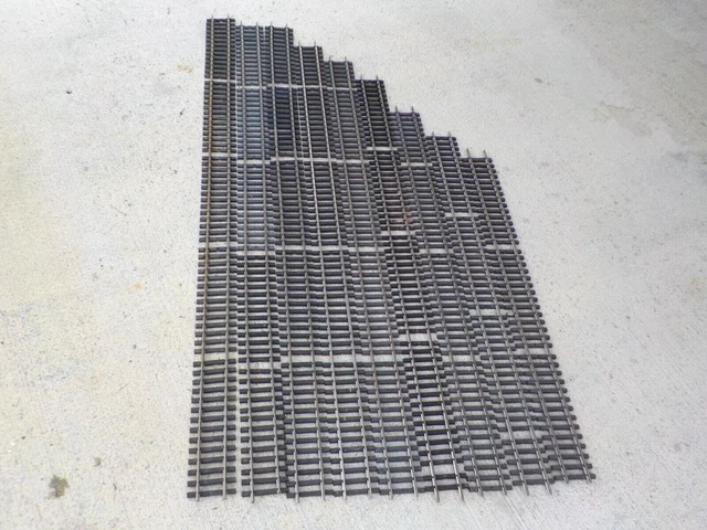 Aristo-Craft 37 FT. Stainless Steel Straight Track 9 Pieces Mixed Length G Scale Aristo-Craft 37 FT. Stainless Steel Straight Track 9 Pieces Mixed Length G Scale