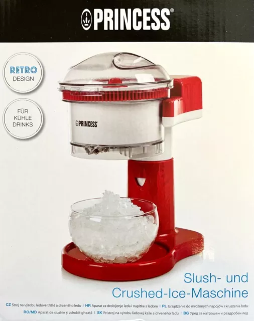 PRINCESS RETRO DISIGN Slush- und Crushed-Ice Maschine - Eiswürfel Zerkleinerer