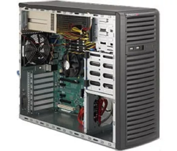 Supermicro SC732 i-R500B 4xLFF 1x500W Tower Server (1 Netzteil verbaut/Zustand g
