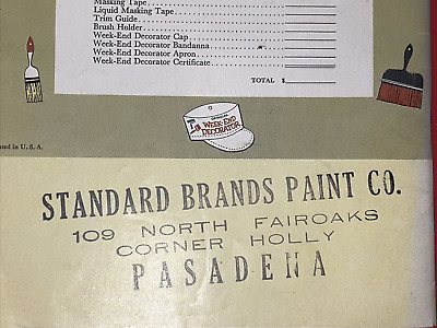 Pasadena, CA Standard Brands pintura de fin de semana Manual de decoradores 1958 BetterHomes
