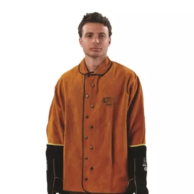 ProChoice High Quality Red Cow Split Leather Pyromate Welders Jacket