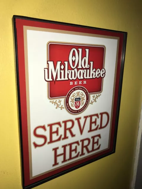 Old Milwaukee Beer Bar Man Cave Advertising Sign