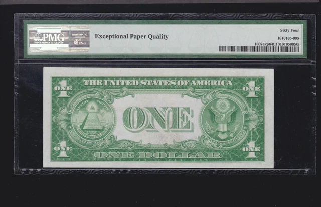 US 1935 $1 Silver Certificate Experimental AB Block FR 1607exp PMG 64 EPQ (910) 2