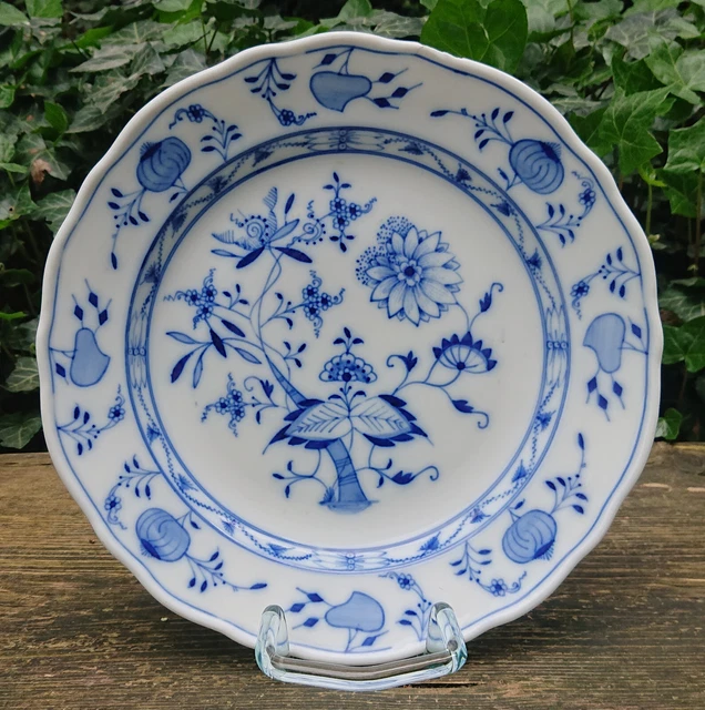 il vecchio Ernest Teichert Meissen Piastra pranzo Piatto Blu cipolla Ø 25,0 cm