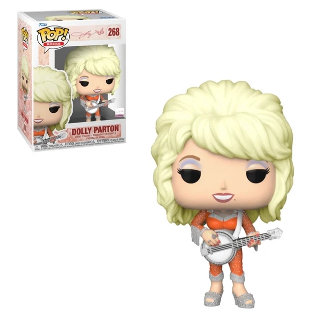 New Funko Pop! Rocks: Dolly Parton #268 VinylFigure - POP! Legends 2023 Edition