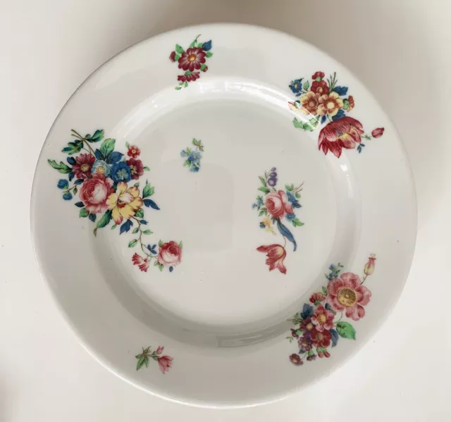 Vintage Syracuse China restaurant ware FOUR PLATES like Cathay pattern Floral
