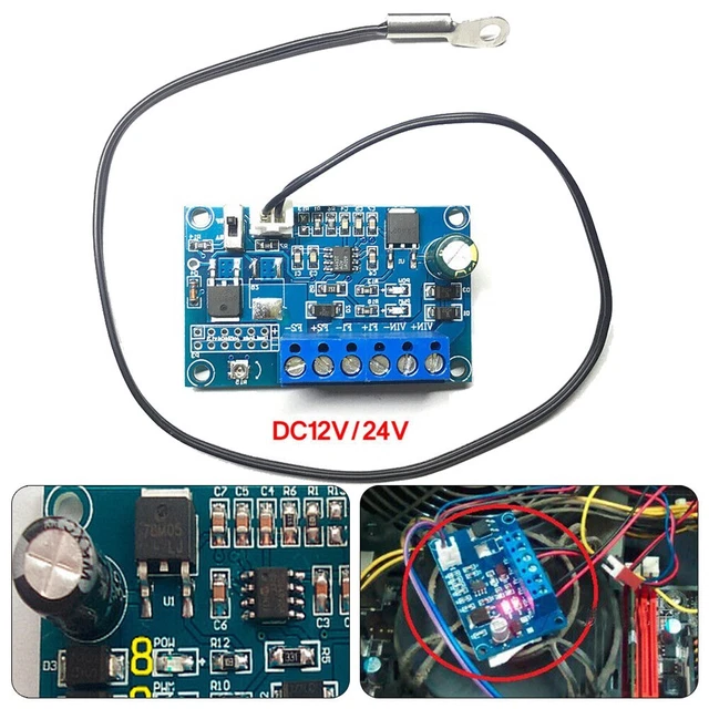 PWM Modulation Technology Controller velocità controllo temperatura ventola DC 4A
