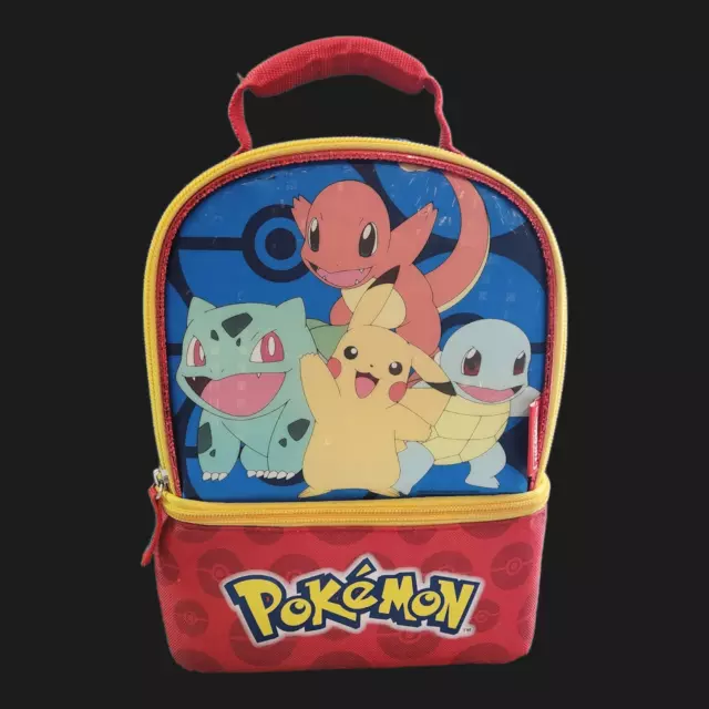 Pokemon Thermos Insulated Dual Compartment Soft Lunch Bag Box Pikachu