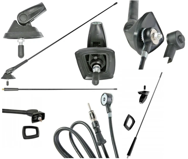 Antenne De Toit (brin) Noire 40cm Pour Peugeot 806 (modèle 221) - Marque RPS - NEUVE