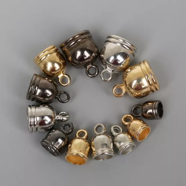 Tassel Caps Beads Bell Shaped Charms Necklace End Cap Jewelry Making Bead 50Pcs
